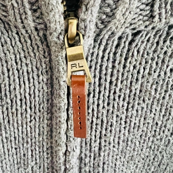 Polo by Ralph Lauren 3/4 Zip-Up Long Sleeve Sweater - Picture 3 of 5
